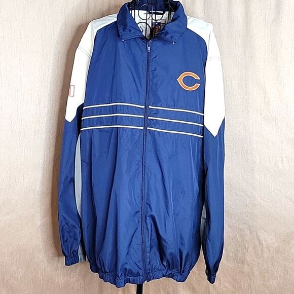 VINTAGE 2000'S NFL CHICAGO BEARS REEBOK Sports Illustrated‎ Windbreaker XL/EX - Picture 1 of 7
